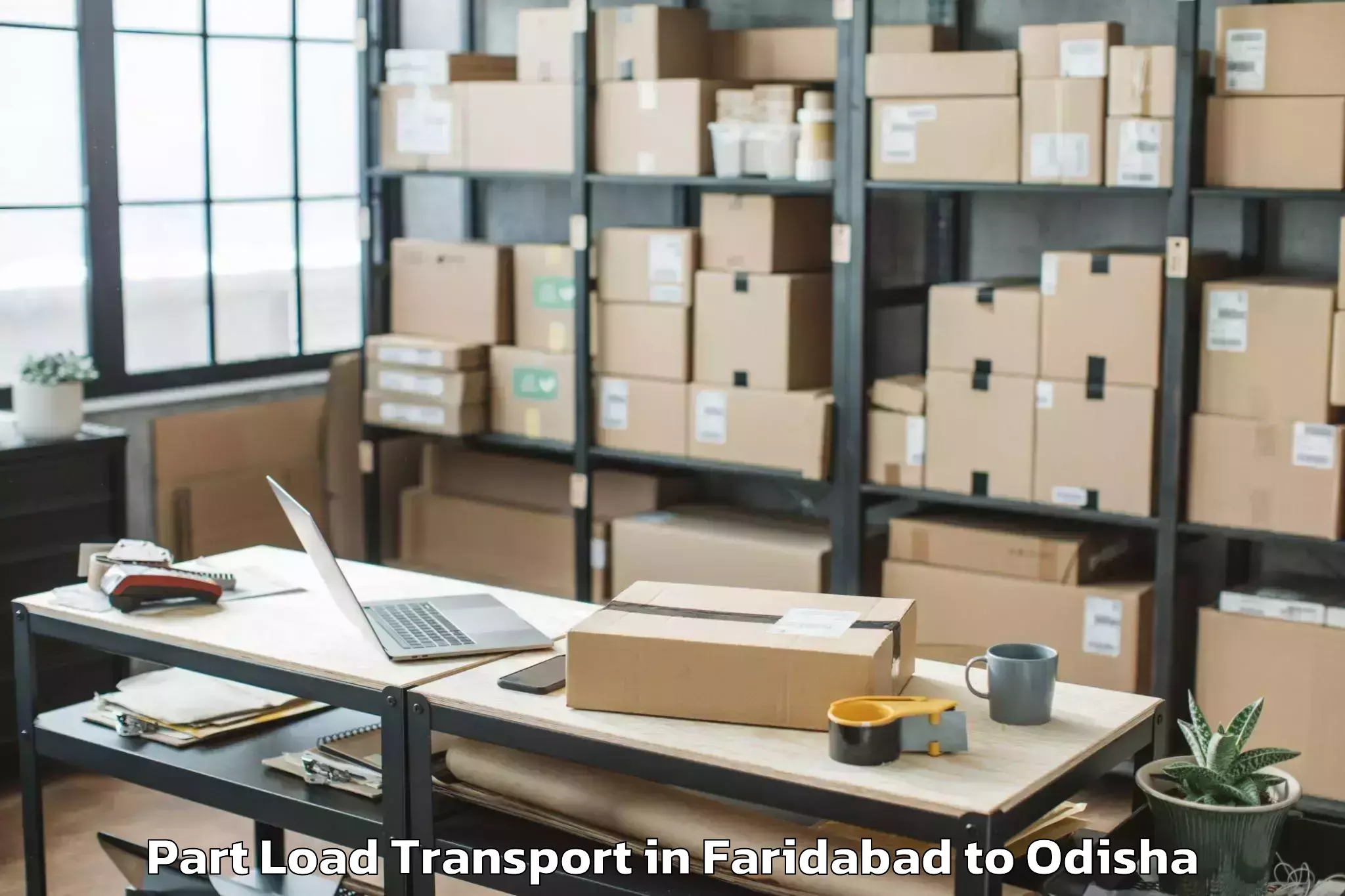 Faridabad to Athmallik Part Load Transport